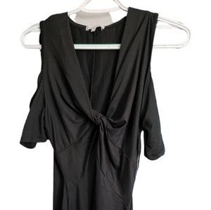 Off shoulder black dress